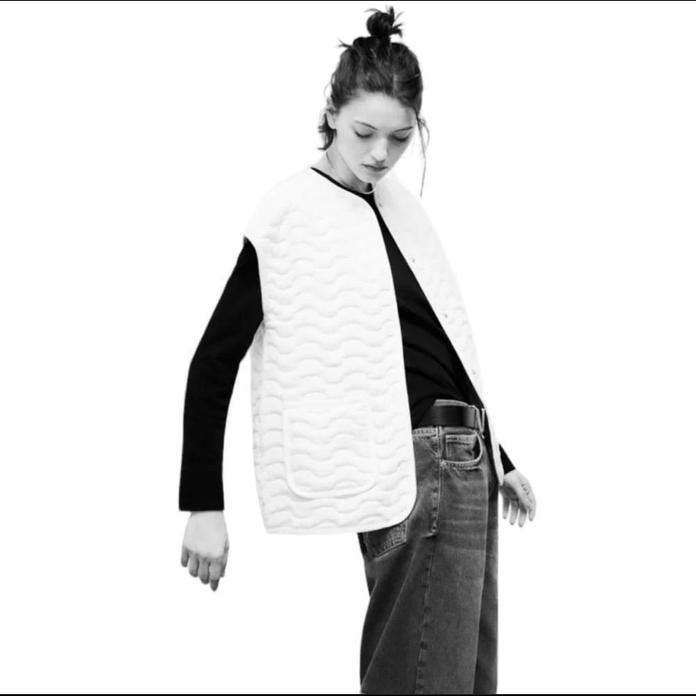 Zara Padded Oversized Quilted Vest